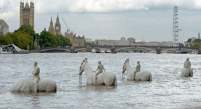 These Underwater Sculptures Can Only Be Viewed In Full At Low Tide