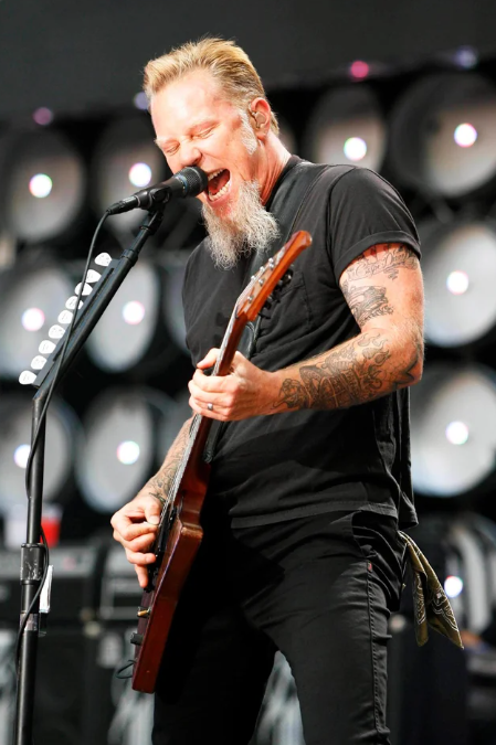 James Hetfield Pouring Emotions Through Music