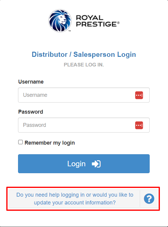 Do you would like to offer assistance logging in