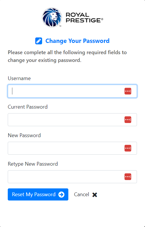 Reset My Password