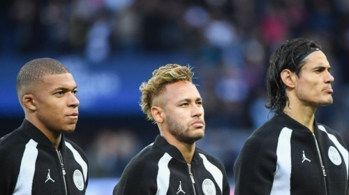 Kylian Mbappe Edinson Cavani Neymar