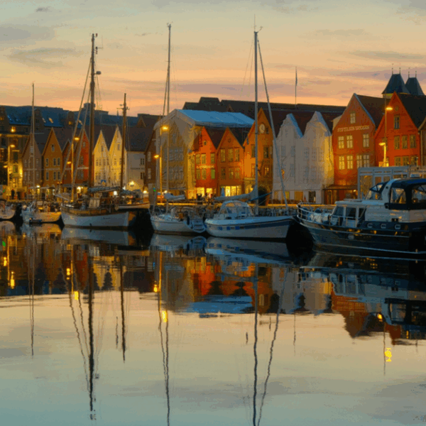 Exploring Bryggen Wharf