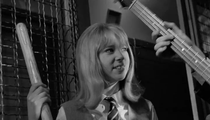 Pattie on the Set of A Hard Day’s Night